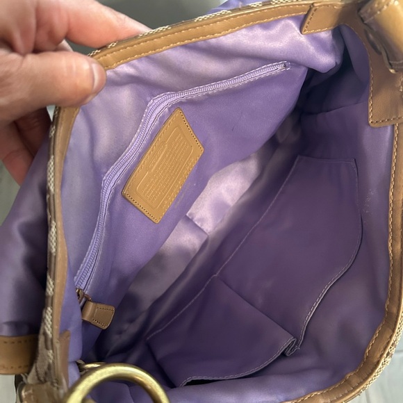 Coach Bleecker Legacy Buckle Leather Flap Shoulder Bag Y2K Vintage - Picture 13 of 16